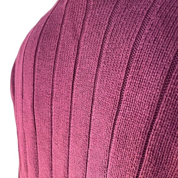 Mens Eddie Bauer Warm Sweater Ribbed Crewneck Red Maroon Size Tall XL u - Picture 6 of 7